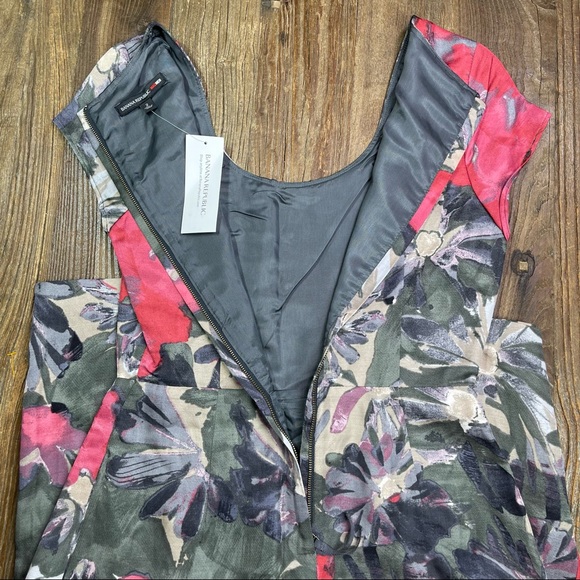 ✴️ New ~ Banana Republic Mad Men Begonia Cocktail Dress Size 2 - Picture 11 of 16